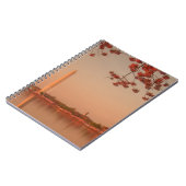 日没のワシントン記念塔の桜 ノートブック (左側)