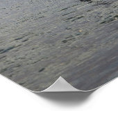 日没のヴェネツィアのゴンドラ ポスター (角)