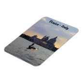 日没のヴェネツィアのゴンドラ マグネット (左側)