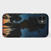 日没の三日月形の月そして1つの星 Case-Mate iPhoneケース (裏面(横))
