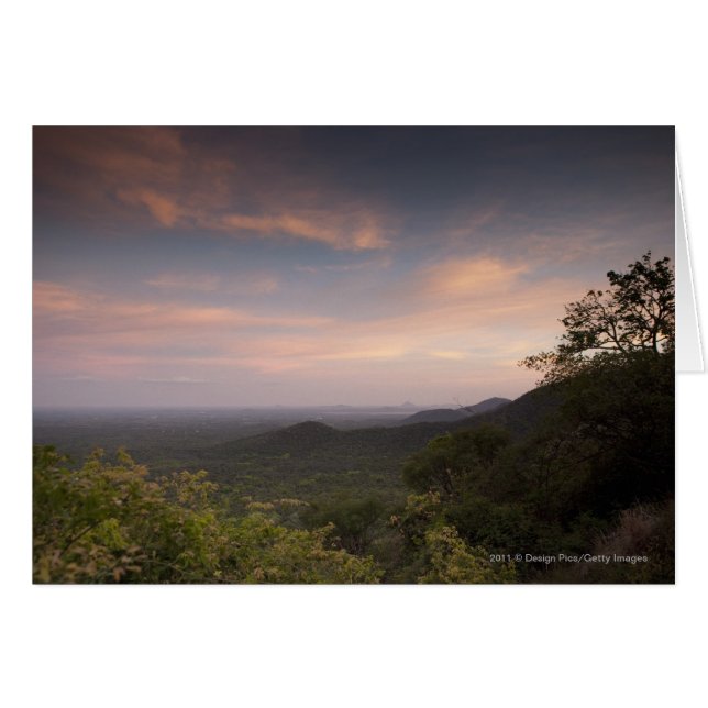 日没の下の景色 (正面横)
