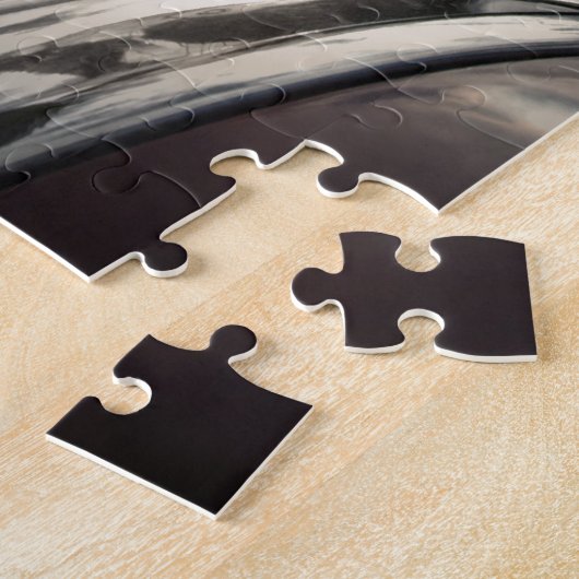 日没の主なPontiac Chieftainのクラシック車 ジグソーパズル (側面)