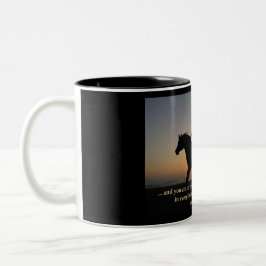 日没の乗車のコーヒー・マグかコップ ツートーンマグカップ