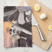 日没の乗車2 キッチンタオル (四つ折り)