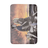 日没の乗車2 バスマット (正面縦)