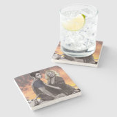 日没の乗車 ストーンコースター (横)