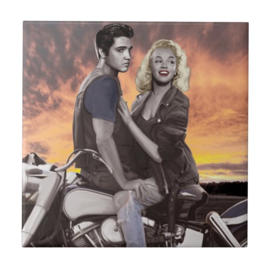 日没の乗車 タイル (正面)