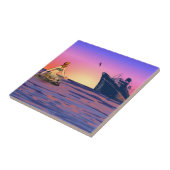 日没の人魚 タイル (側面)