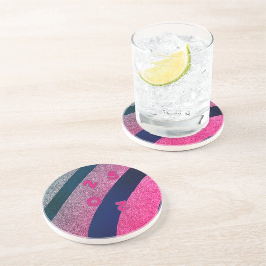 日没の余韻で祝う砂岩コースター コースター (側面)