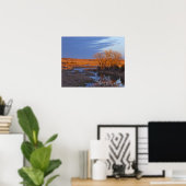 日没の光でカラマス川を照らす ポスター (ホームオフィス)