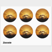 日没の光 ラウンドシール (シート)