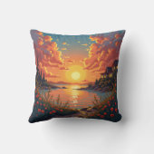 日没の入ったクッションだ。 クッション (裏面)