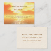 日没の刺激の生命コーチのパーソナルトレーナー 名刺 (正面/裏面)