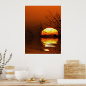 日没の反射ポスター ポスター (キッチン)