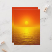 日没の反射 カード (正面/裏面インサイチュ)