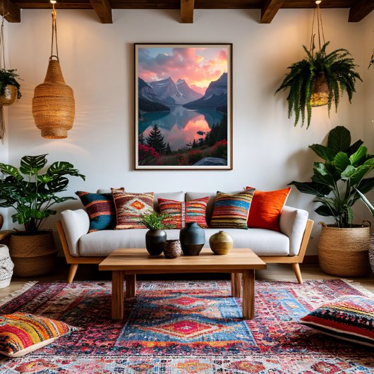 日没の反射 キャンバスプリント