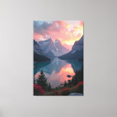 日没の反射 キャンバスプリント (正面)