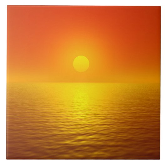 日没の反射 タイル (正面)