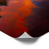 日没の反射 ポスター (角)