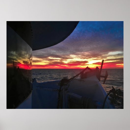 日没の反射 ポスター (正面)