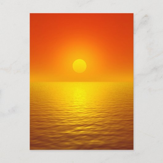 日没の反射 ポストカード (正面)
