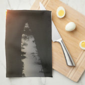 日没の台所タオル キッチンタオル (四つ折り)