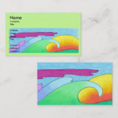 日没の名刺のテンプレート 名刺 (正面/裏面)