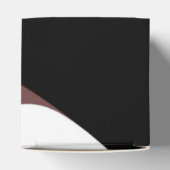 日没の地平線：抽象芸術ピンク、黒、白 フェイバーボックス (上部)