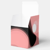 日没の地平線：抽象芸術ピンク、黒、白 フェイバーボックス (オープン)