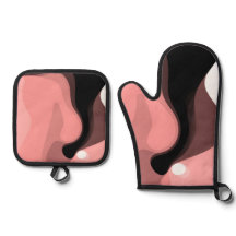 日没の地平線：抽象芸術ピンク、黒、白