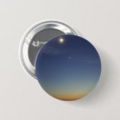 日没の夕べの月の星 缶バッジ (正面&裏面)