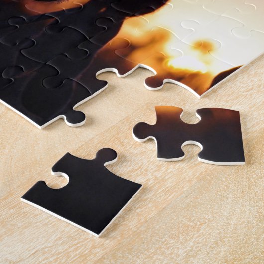 日没の大豆 ジグソーパズル (側面)