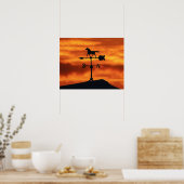 日没の天気予報 ポスター (キッチン)