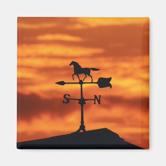 日没の天気予報 マグネット (正面)