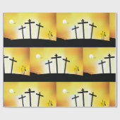 日没の宗教十字架 ラッピングペーパー (フラット)