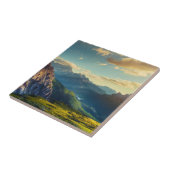 日没の山そして谷 タイル (側面)