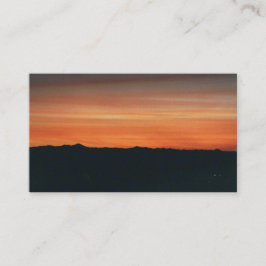 日没の山景色の名刺 名刺