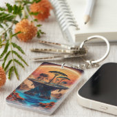 日没の島。 キーホルダー (正面右)