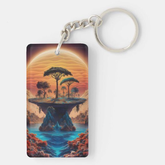 日没の島。 キーホルダー (裏面)