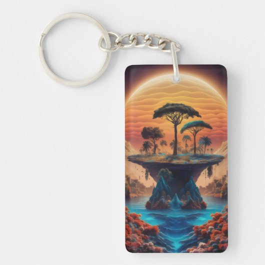日没の島。 キーホルダー (正面)