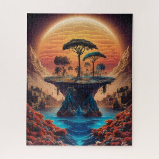 日没の島。 ジグソーパズル (縦)