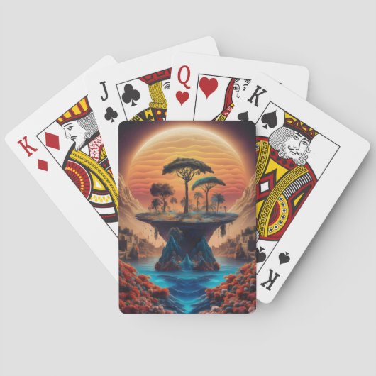 日没の島。 トランプ (裏面)