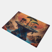 日没の島。 ドアマット (アングル)