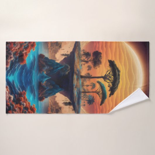 日没の島。 バスタオル (バスタオル)