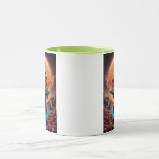 日没の島。 マグカップ (中央)