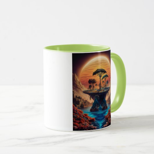 日没の島。 マグカップ (正面右)