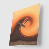 日没の嵐 スクエア壁時計 (傾斜)