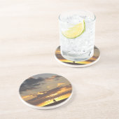 日没の帆ボート コースター (側面)