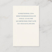 日没の帆船 名刺 (裏面)