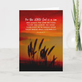 日没の干し草の聖書の詩の賛美歌84 11 招待状 (正面)